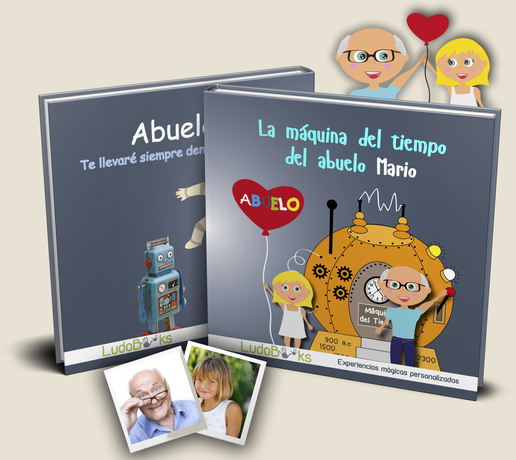 La Máquina Del Tiempo De Mi Abuelo Libro Personalizado Para Abuelos Ludobooks 5722